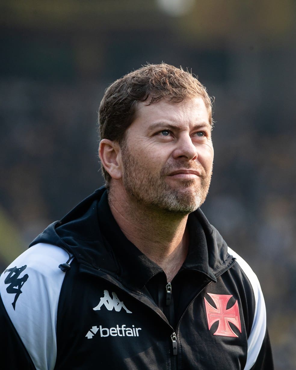 Rafael Paiva, técnico do Vasco na partida contra o Criciúma — Foto: Leandro Amorim/Vasco