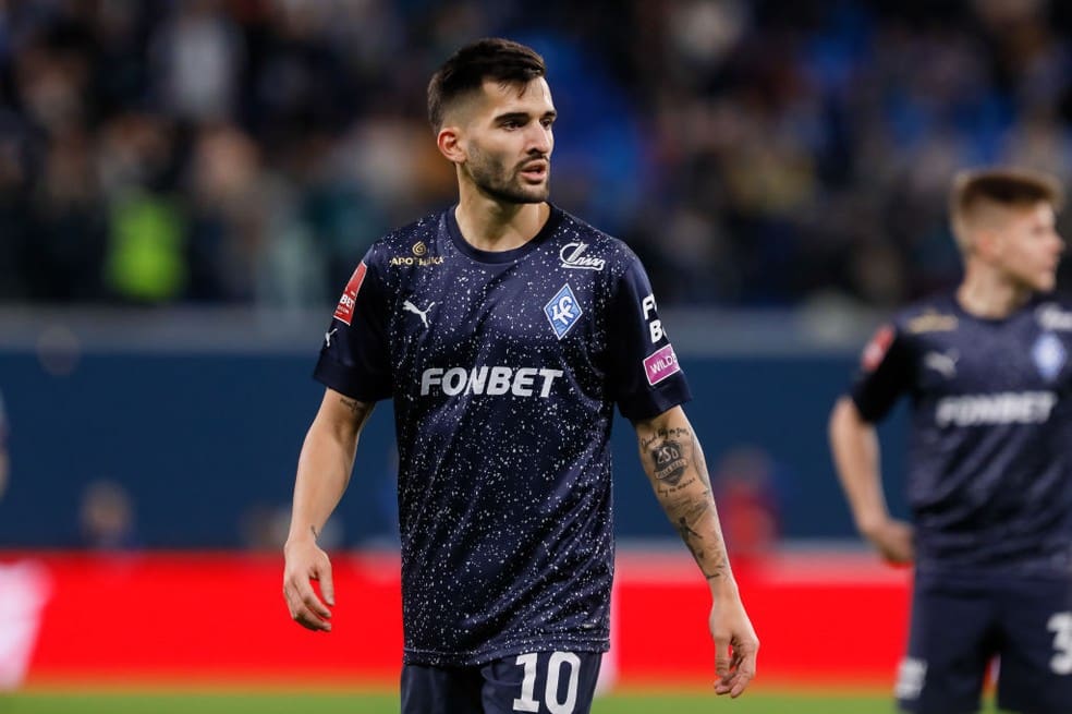 Benjamin Garré, do Krylya Sovetov, interessa ao Vasco — Foto: Mike Kireev/NurPhoto via Getty Images