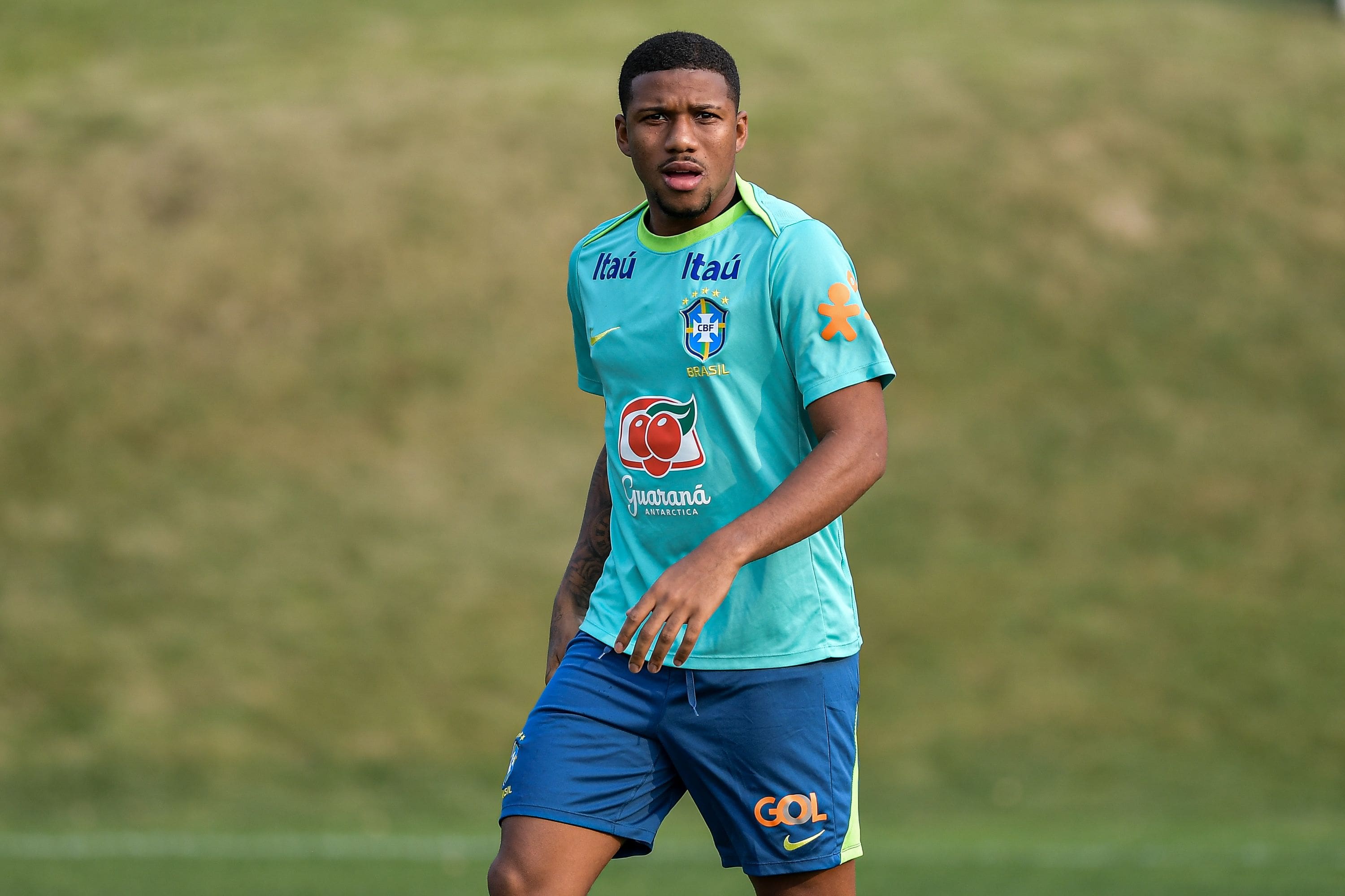 Leandrinho em treino pela Seleção Brasileira Sub-20 Créditos: Staff Images / CBF