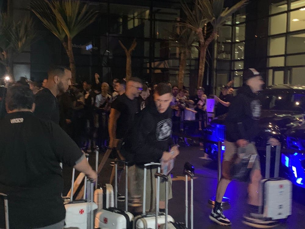 Vasco desembarca em Curitiba para enfrentar o Athletico Paranaense pela Copa do Brasil — Foto: Tébaro Schmidt