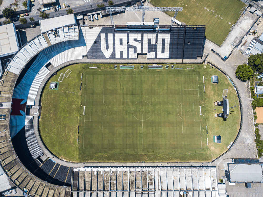 Vista aérea do estádio de São Januário, do Vasco — Foto: Buda Mendes/Getty Images