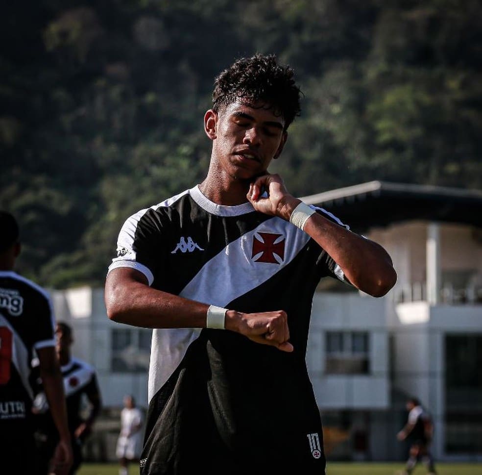 André Ricardo, atacante do sub-20 do Vasco — Foto: Matheus Lima / CRVG