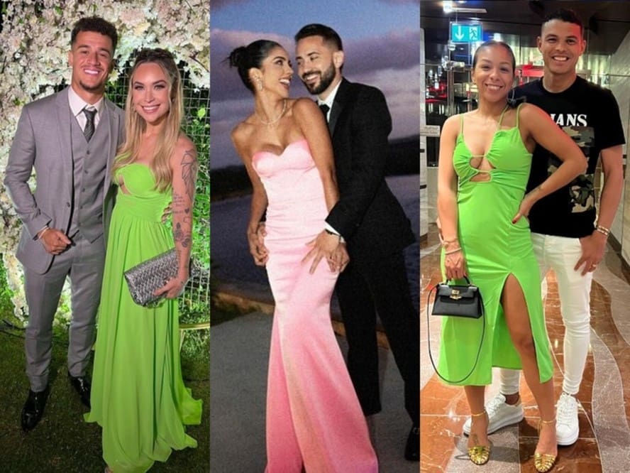 Philippe Coutinho com Ainê; Marília Nery com Éverton Ribeiro; e Belle Silva com Thiago: as mais influentes — Foto: fotos de reprodução