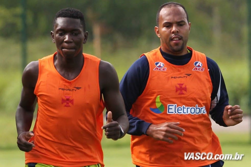 Jomar com Alecsandro no Vasco em 2011 — Foto: Vasco da Gama