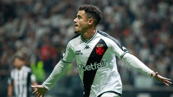 Philippe Coutinho comemorando gol pelo Vasco contra o Atlético-MG na semifinal da Copa do Brasil - Foto: Matheus Lima/Vasco da Gama