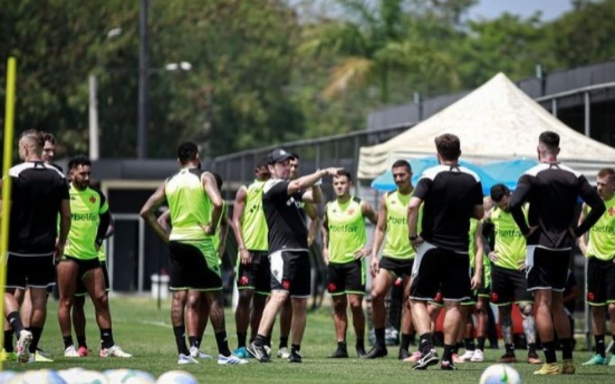 Rafael Paiva em treino do Vasco - Foto: Matheus Lima / Vasco