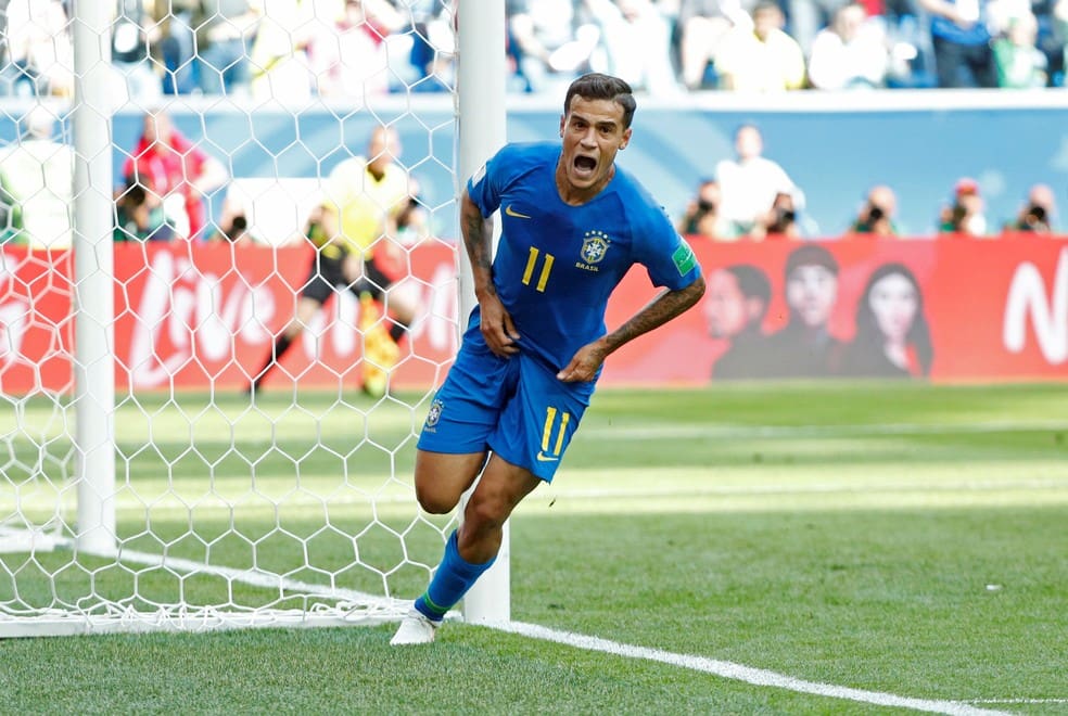 Coutinho em Brasil x Costa Rica, pela Copa do Mundo de 2018 — Foto: REUTERS/Max Rossi