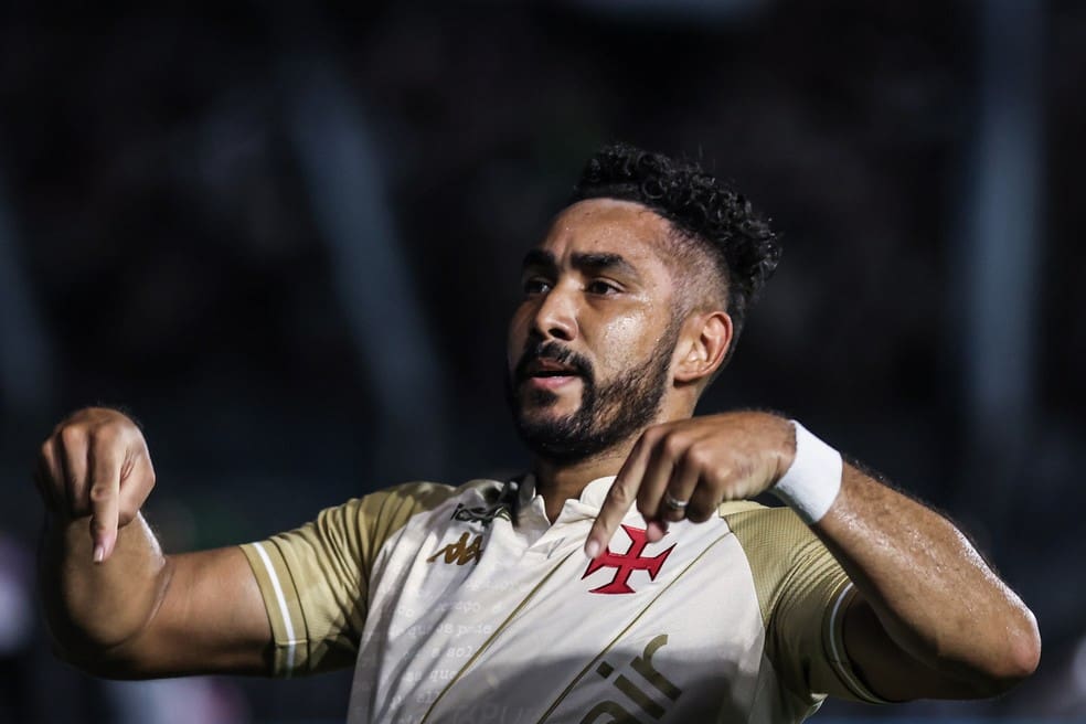 Payet, do Vasco, comemora gol contra o Bahia — Foto: Dikran Sahagian/Vasco