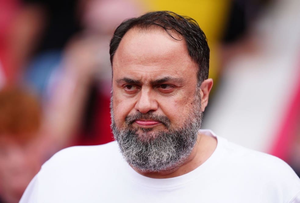 Grego Evangelos Marinakis é o proprietário do Nottingham Forest desde 2017 — Foto: Getty Images