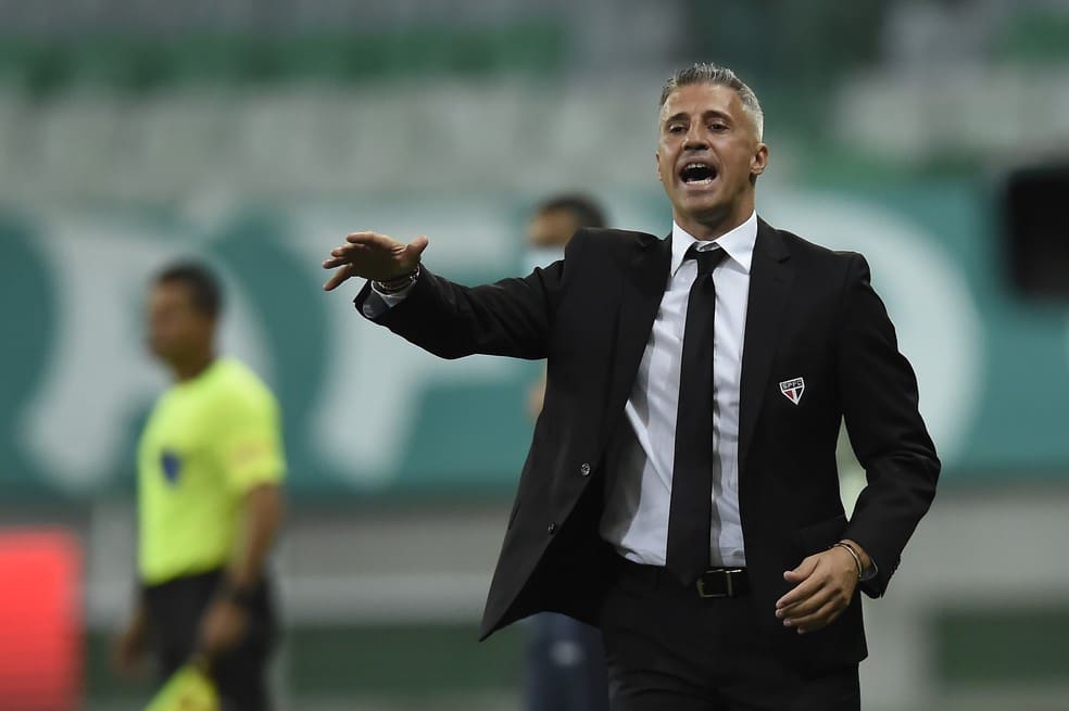 Alvo do Vasco, Hernan Crespo treinou o São Paulo em 2021 — Foto: Staff Images / CONMEBOL