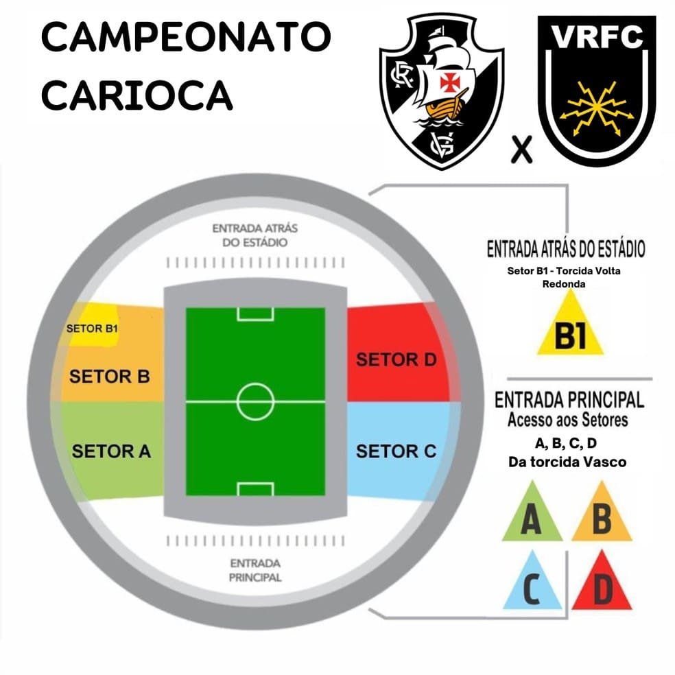 Detalhes Sobre Bilhetes Para Vasco X Volta Redonda Em Cariacica - MeuVasco